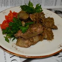 Печень куриная жареная в Кулинария жемчужина