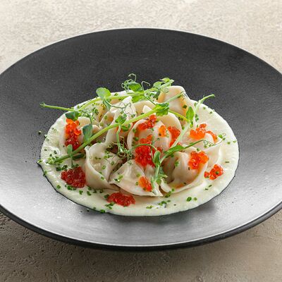 Пельмени с икрой корюшки в Иван да Марья по цене 1090 ₽