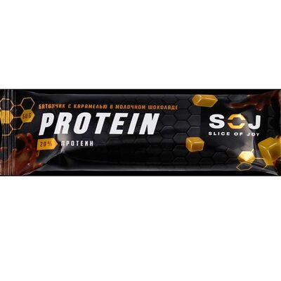 Протеиновый батончик Protein SOJ с соленой карамельюв Ля Ше'вре по цене 160 ₽