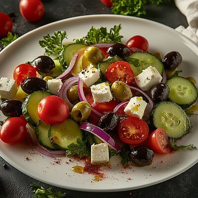 Салат Греческий в У Вольфовича по цене 350 ₽