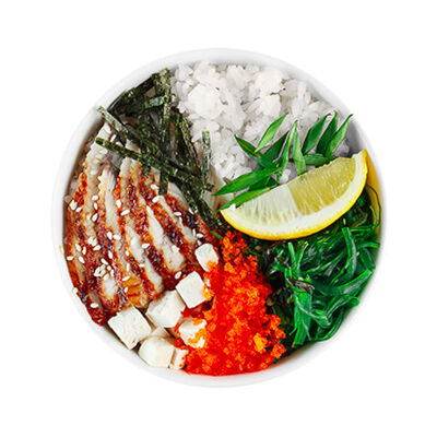 Поке с угрем с карибским соусом в СушиWok по цене 499