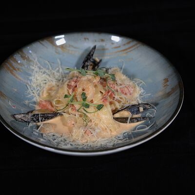 Паста с морепродуктами в Imna Lounge по цене 760 ₽