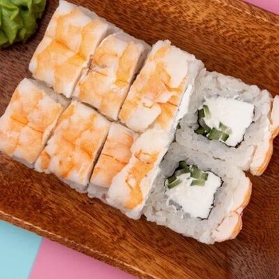 Ролл Филадельфия с тигровой креветкой в Ями Тим по цене 1070 ₽