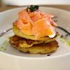 Драники с сёмгой и сырным муссом в Kraffin Bakery по цене 777