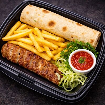 Комбо-обед из люля с картофелем фри в 17 шампуров по цене 670 ₽