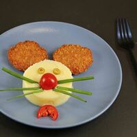 Куриные котлетки с пюре в Четыре сыра итальянская кухня