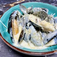 Голубые мидии в сливочном соусе в Вкусный