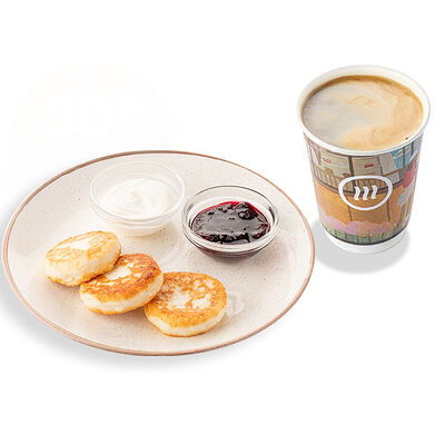 Фирменные сырники и Американо в Шоколадница по цене 410 ₽