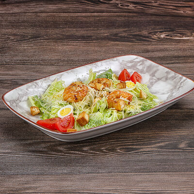 Салат Цезарь с креветками в Хинкальная по цене 700 ₽