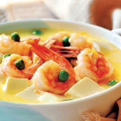 В42 Омлет с креветками 虾仁蒸水蛋 в Charlie tea по цене 880 ₽