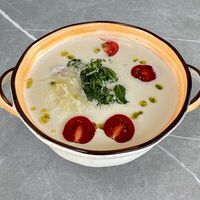 Уха сливочная с морепродуктами в Анаит