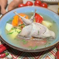 Шурпа из перепелок в Зизифора — грузинская кухня