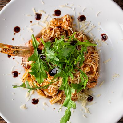 Паста с лососем и лангустином в HEDONIST по цене 50 р.