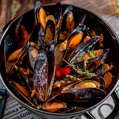 Мидии в сливочном соусе в Колбасофф по цене 650