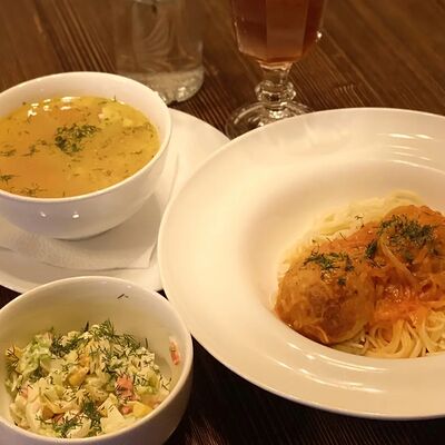 Бизнес-ланч четвергв Шеф Пушкин по цене 550 ₽