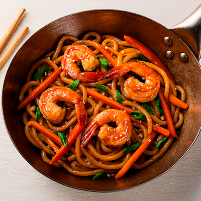 Вок №14 с креветками в Суши море по цене 599 ₽