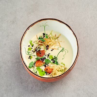 Сырный крем суп с лососем в Pivino по цене 445