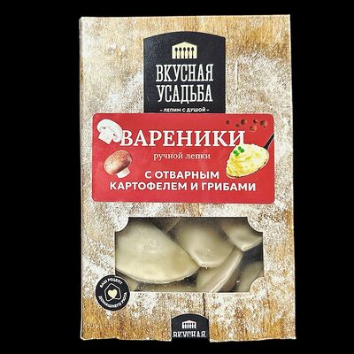 Вареники с картофелем и грибами заморозка в Вкусная усадьба по цене 350 ₽