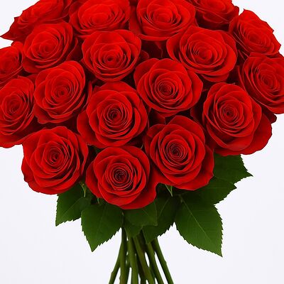 Букет из красных роз 25 бутоновв Клубника в шоколаде Simple Berry по цене 9890 ₽