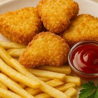 Наггетсы куриные с картофелем фри в Мушкино