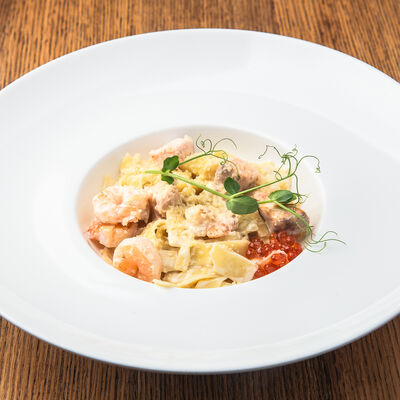 Паста Сальмоне в Помидорро по цене 715 ₽