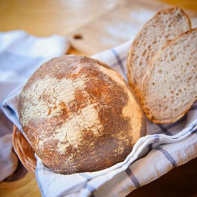 Хлеб Бездрожжевой в Пекарня Мишеля по цене 110 ₽