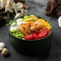 Боул с креветками в Fish table