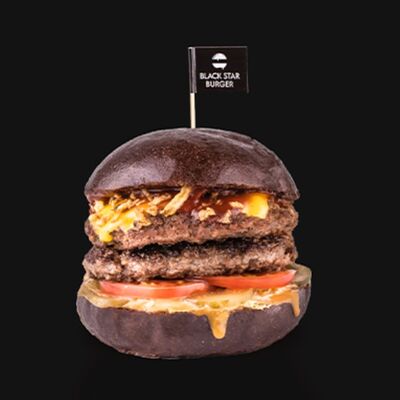 Бургер Копченый Black Angus двойной в Black Star Burger по цене 800 ₽