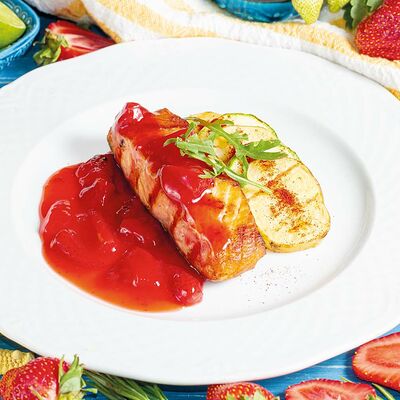 Стейк из лосося с овощами в Мушмула по цене 1319