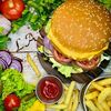 Гамбургер большой с картошкой фри в Lafastfood по цене 370