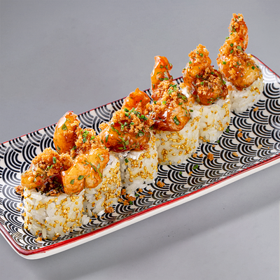 Ролл с криспи креветкой и соусом тайский чили в Gaijin по цене 780 ₽