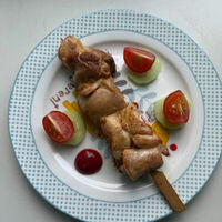 Шашлычки куриные в Bambini bar