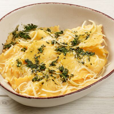 Наши в Италии. Равиоли с рикоттой и креветками в Пельменная - КулинарияГранат по цене 520 ₽