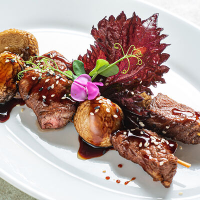 Якитори с говядиной и грибами в Blackberry по цене 36 р.