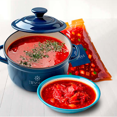 Борщ 1л п/ф в Причал по цене 830 ₽