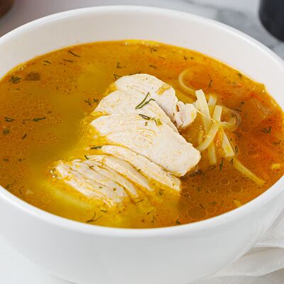Суп куриный в Узбекская кухня 24 часа по цене 435 ₽