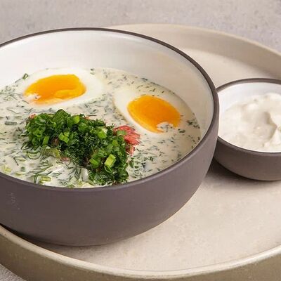 Окрошка с ростбифом на белом квасе в Потроха по цене 429