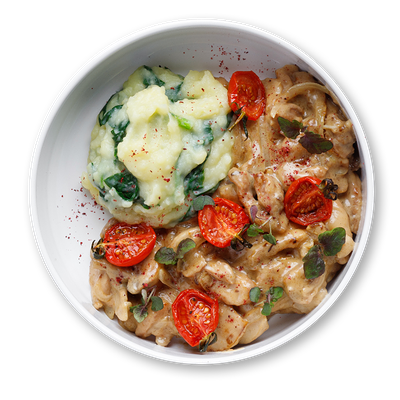 Куриное фрикасе с белыми грибами в Питькофе Джаз по цене 649 ₽