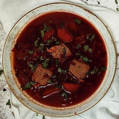 Борщ в Пироги и Хинкали по цене 485 ₽