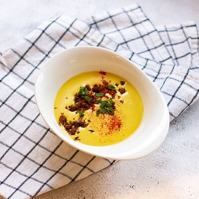 Крем-суп Чеддер в Traveler`s coffee по цене 369 ₽