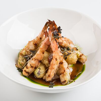 Креветки с овощами темпура в Градус Баллинга по цене 760 ₽