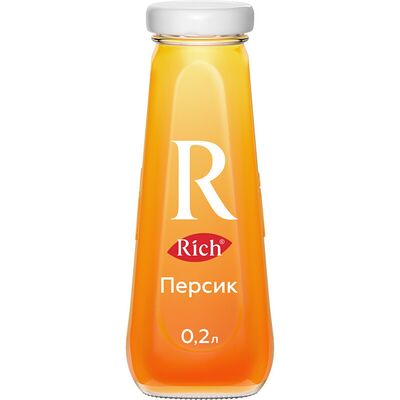 Сок Rich персик 0,2 л в Бакинский Бульвар по цене 320 ₽