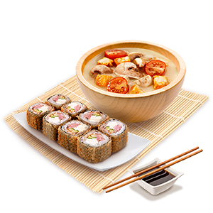 Ланч-сет №3 в PIZZASUSHIWOK по цене 619 ₽