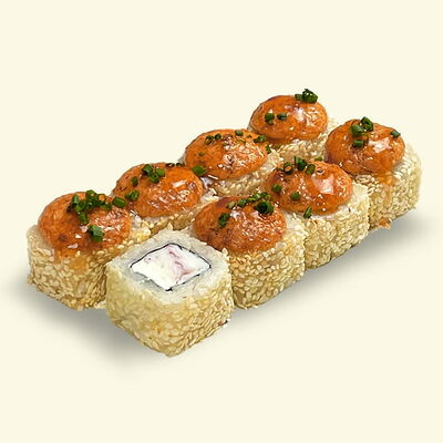 Ролл Краб-ок Запечённый в Khaki Sushi по цене 437 ₽