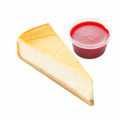 Чизкейк с малиновым соусом в Zotman Pizza по цене 360 ₽