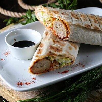 Арабская шаурма с курицей в Кавказский аппетит по цене 355 ₽