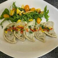 Вареники с картофелем и грибами по-украински в Усадьба