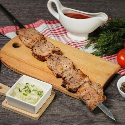Шашлык из cвинoй шеи в Steak Mafia по цене 390 ₽