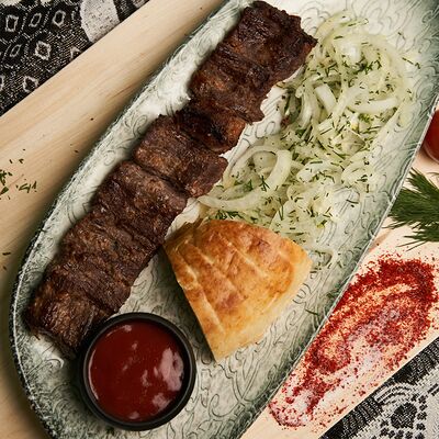 Шашлык из говядины в Кафе халяль по цене 420 ₽