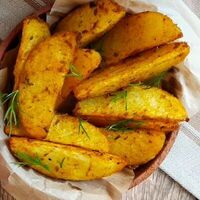 Картофель по-деревенски в Кафе Мещера
